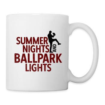 Baseball - Tasse - Weiß - Rechts