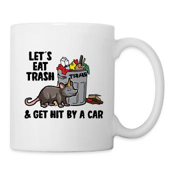 Possum design for opossum lovers and possum - Mug - white - Right