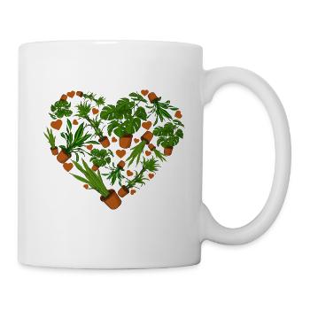 Plant Heart Gardener Valentine's Day - Mug - white - Right