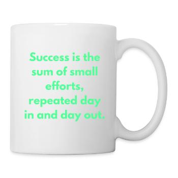 Success Is the Sum Of Small Efforts Repeated Day - Mug - white - Right