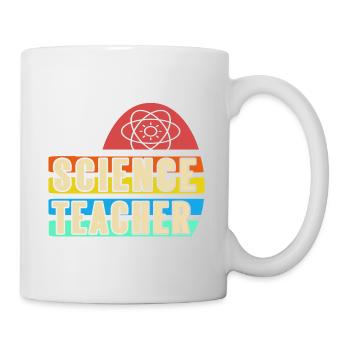 Retro Vintage SCIENCE Teacher Designs - Tasse - Weiß - Rechts