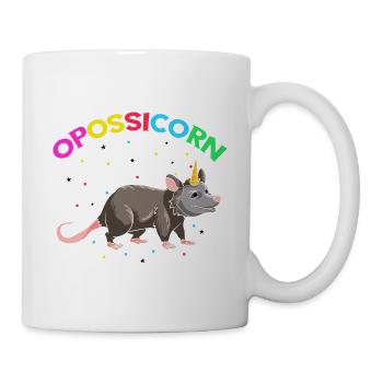 Opossum Design for raccoon fans and marsupial - Mug - white - Right