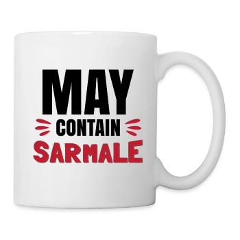 Kann Sarmale enthalten - Tasse - Weiß - Rechts