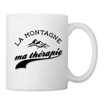 La montagne ma thérapie - Mug blanc - blanc - Droite