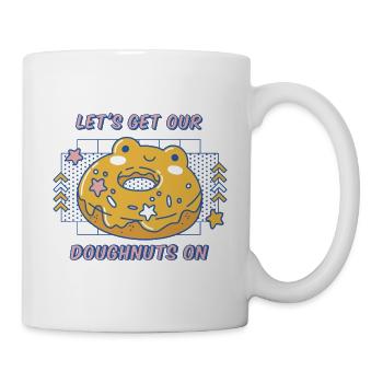 Mettons nos beignets sur Funny Donuts Lover - Mug blanc - blanc - Droite