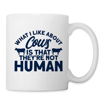 What I like about cows Cow gift - Mug - white - Right