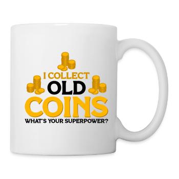 Collectionneur de pièces de monnaie Collectionneur de pièces Numismates - Mug blanc - blanc - Droite