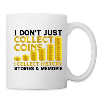 Collectionneur de pièces de monnaie Collectionneur de pièces Numismates - Mug blanc - blanc - Droite
