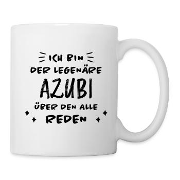 Azubi Witz Spruch Lehrling Auszubildende Geschenk - Tasse - Weiß - Rechts