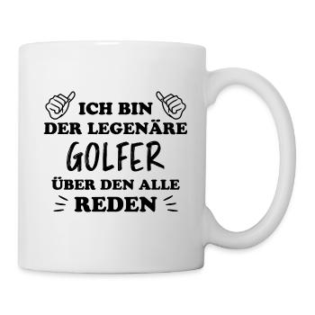 Golfer Hobby Golf Lustiger Spruch Golfer Geschenk - Tasse - Weiß - Rechts