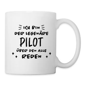 Pilot Lustige Spruch Flug Flugsport Pilot Geschenk - Tasse - Weiß - Rechts
