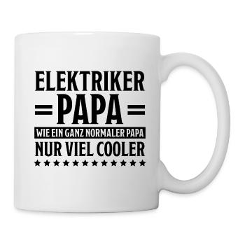 Elektriker Lustiger Spruch Elektriker Geschenk - Tasse - Weiß - Rechts