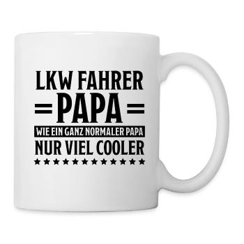LKW Fahrer Fun Lustiges Spruch LKW Fahrer Geschenk - Tasse - Weiß - Rechts