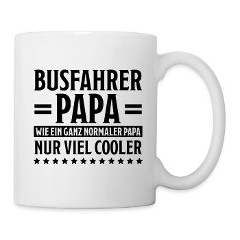 Busfahrer Beruf Lustiger Spruch Busfahrer Geschenk - Tasse - Weiß - Rechts