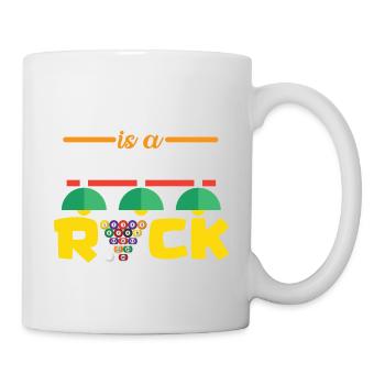 Glück ist ein perfekter Rick - Tasse - Weiß - Rechts
