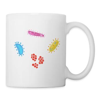 Für den Gram-Mikrobiologen - Tasse - Weiß - Rechts