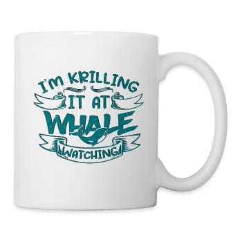 Orca Beobachtung für Buckelwale und Meerwale - Tasse - Weiß - Rechts