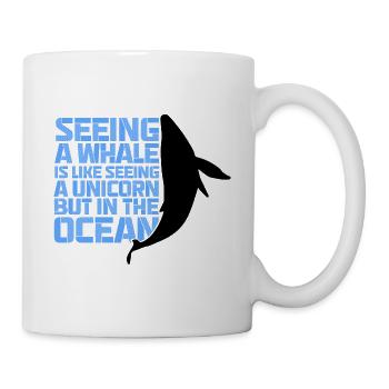 Conception de bélugas pour mammifères marins et orques - Mug blanc - blanc - Droite