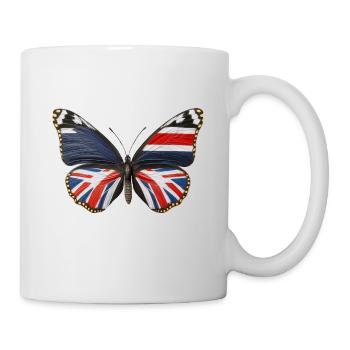 Design für Liebhaber der Großbritannien-Flagge - Tasse - Weiß - Rechts