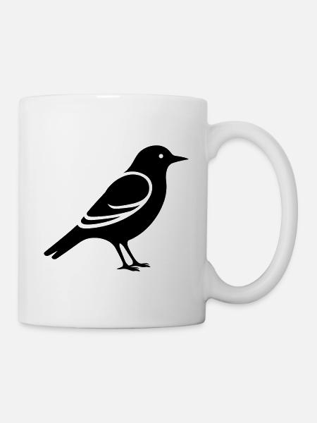 Oiseau - Mug blanc - blanc