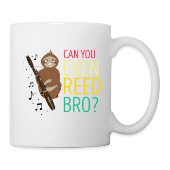 Bassoonist design for woodwind orchestra - Mug - white - Right