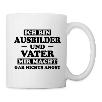 Ausbilder Beruf Lustiger Spruch Ausbilder Geschenk - Tasse - Weiß - Rechts