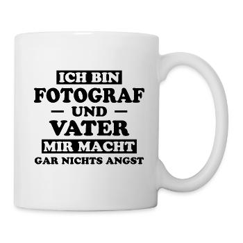 Fotograf Lustiger Spruch Beruf Fotografen Geschenk - Tasse - Weiß - Rechts