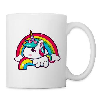 Unicorn rainbow - Mug - white - Right
