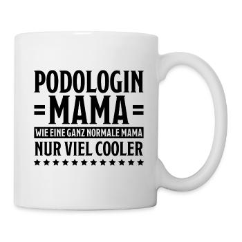 Podologin Spruch Fußpflegerin Podologin Geschenk - Tasse - Weiß - Rechts