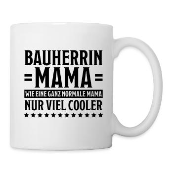 Bauherrin Spruch Bauherr Lustig Bauherrin Geschenk - Tasse - Weiß - Rechts
