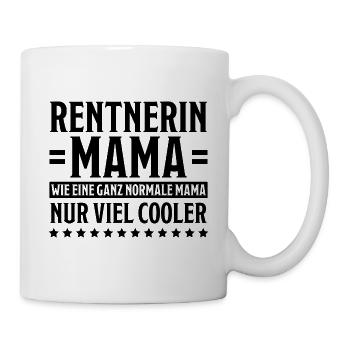 Rentnerin Spruch Ruhestand Oma Rentnerin Geschenk - Tasse - Weiß - Rechts