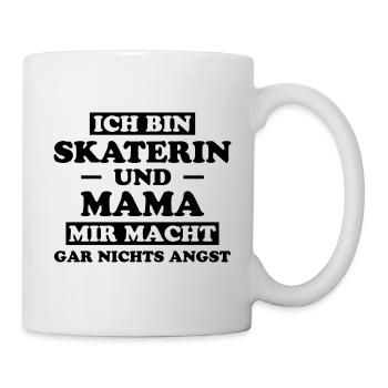 Skaterin Lustiger Spruch Skating Skaterin Geschenk - Tasse - Weiß - Rechts