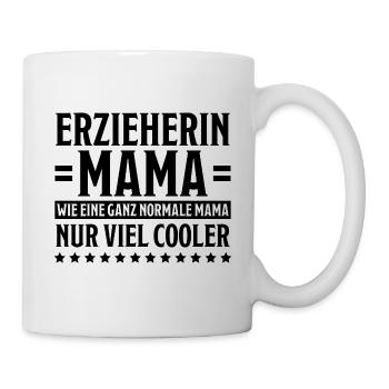 Erzieherin Spruch Job Lustiges Erzieherin Geschenk - Tasse - Weiß - Rechts