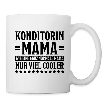 Konditorin Spruch Backen Witz Konditorin Geschenk - Tasse - Weiß - Rechts