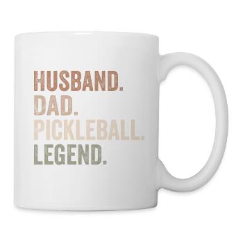 Husband Dad Pickleball Legend - Mug blanc - blanc - Droite