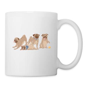 Kawaii Pug Relax We're All Crazy It's Not A - Mug - white - Right