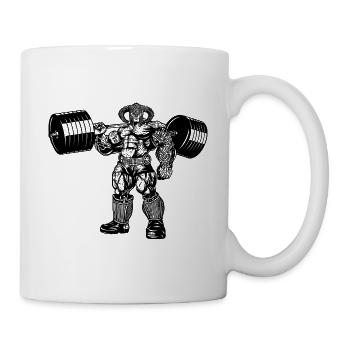 Deadlift Viking Bodybuilder Warrior Workout - Mug - white - Right