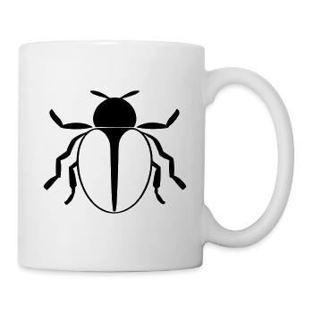 Marienkäfer - Tasse - Weiß - Rechts