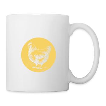 L’élevage de poulets élève des poulets et non des taxes - Mug blanc - blanc - Droite