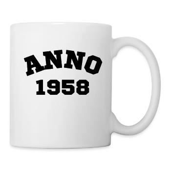 Anno 1958 Birthday Year of birth - Mug - white - Right