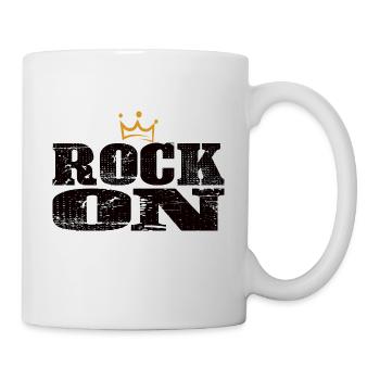 ROCK ON - Mug blanc - blanc - Droite