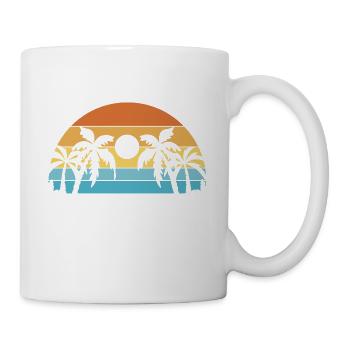 Pregnancy Reveal Pregnant Girl Summer Baby - Tasse - Weiß - Rechts
