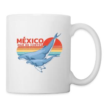 Buckelwale Mexiko - Tasse - Weiß - Rechts