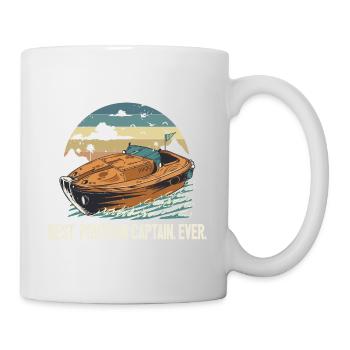 Best Pontoon Captain Ever Motorboating Quote Boat - Mug - white - Right