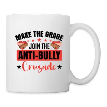 Rejoignez la croisade anti-intimidation - Mug blanc - blanc - Droite