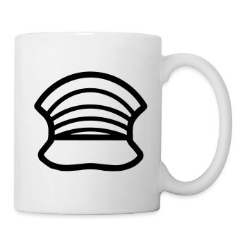 Police helmet - Mug - white - Right