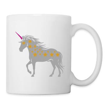 Unicorn with stars | Colors changeable - Mug - white - Right