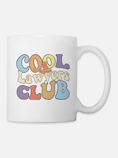 Cool Lawyers Club Attorney Squad Law School - Mug blanc - blanc