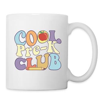 Cool Pre K Club Enseignant préscolaire Élève Retour à - Mug blanc - blanc - Droite