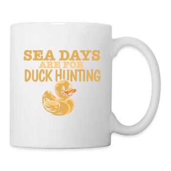 Voyage de croisière amusant Les jours en mer sont pour la chasse au canard - Mug blanc - blanc - Droite
